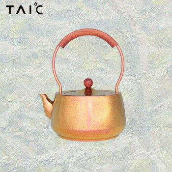 TAIC纯钛单层煮茶壶 TCTH-T1000 莫奈·枫叶红 （MDZT)