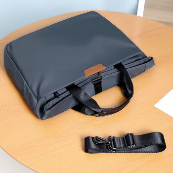 高尔夫GOLF商务公文包男士休闲大容量手提包可装14英寸笔记本电脑包时尚多功能单肩斜挎包6J679424J灰色