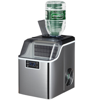 海尔（Haier）制冰机商用全自动小型奶茶店35kg/30kg方冰家用冰块机 35KG-30冰格-两种进水【旗舰款】