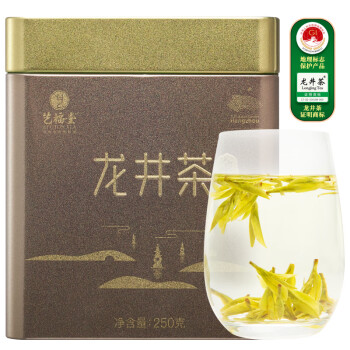 艺福堂绿茶  杭州钱塘春茶明前特级龙井茶250g 2024新茶罐装EFU12