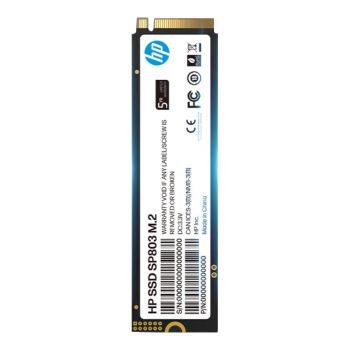 惠普（HP）4TB SSD固态硬盘 M.2接口(NVMe协议) SP803系列｜PCIe 4.0 读速7400MB/s 超薄石墨烯散热