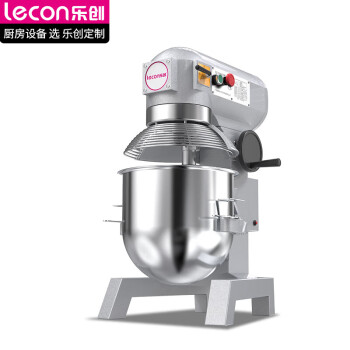 乐创（lecon）搅拌机商用打蛋器多功能厨师机和面机蛋糕面包打发打奶油10L（带罩）LC-DK-B10B
