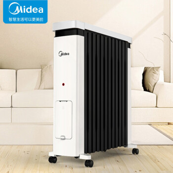 美的（Midea）取暖器 电暖器烤火炉办公室油汀加宽12片暖气片电暖器 NY2212-18C