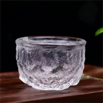迎胤国原矿水晶杯主人杯耐高温品茗杯冰冻烧水晶小茶杯高档茶具