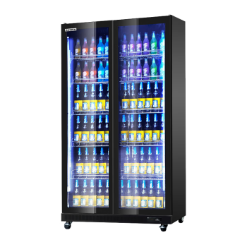 澳柯玛（AUCMA）885升双门啤酒柜 风冷无霜展示柜 商用全面屏冰柜 酒吧冷藏冰箱 超市保鲜柜饮料柜 LSC-790HW