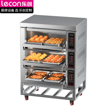 乐创（lecon）商用烤箱大型专业电烤箱大容量 披萨面包蛋糕月饼烘焙烤箱三层六盘 LC-KS306（380V）