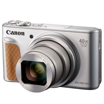 佳能（canon）PowerShot SX740 HS高清卡片机4k视频录制 数码相机 银色