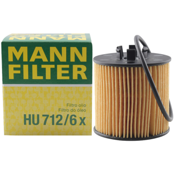 曼牌（MANNFILTER）机油滤清器HU712/6x朗逸POLO劲情劲取明锐晶锐奥迪A3帕萨特高尔夫