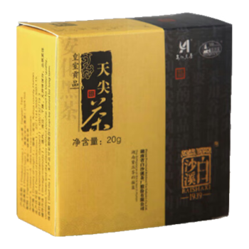 白沙溪黑茶直泡天尖茶湖南安化黑茶天尖嫩料品鉴装20g