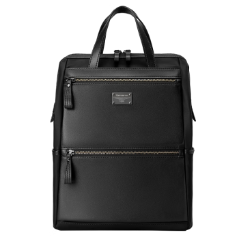 新秀丽（Samsonite）电脑包休闲双肩包时尚背包可手提包黑色中号13英寸BT5*09004