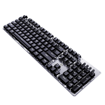 惠普（HP）GK100F 机械键盘 有线游戏吃鸡lol 台式笔记本办公有线键盘 电竞外设 104键无冲 黑色 商用