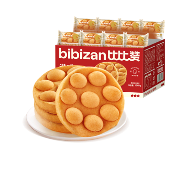 比比赞（BIBIZAN）港式鸡蛋仔蛋糕1040g 手撕面包早餐代餐饼干糕点心零食品下午茶点