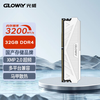 光威（Gloway）32GB DDR4 3200 台式机内存条 天策系列