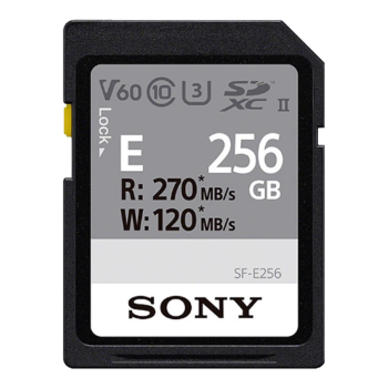 索尼（SONY）SF-E256  SD卡 256G 高速读取270MB UHS-II 高速V60闪存卡 索尼佳能相机存储卡