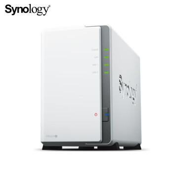 群晖（Synology）DS223j 两盘位NAS网络存储 磁盘阵列网络存储服务器 云备份网盘 标配无硬盘