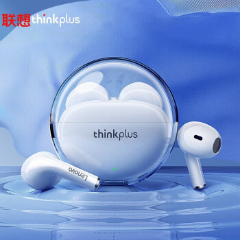 联想（Lenovo）真无线蓝牙耳机 半入耳式降噪电竞游戏音乐运动耳机 适用苹果华为OPPO手机thinkplus lp80PRO白色
