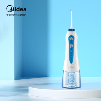 美的（Midea）冲牙器 家用便携洗牙器 水牙线 预防牙结石 MC-BJ0101小蓝鲸-蓝