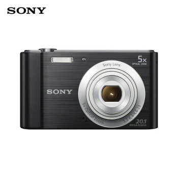 索尼（SONY）DSC-W800 便携相机/照相机/卡片机 高清摄像 家用 办公 拍照 学生相机 W800-黑色 官方标配
