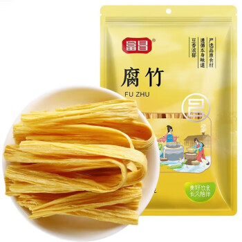 富昌食品 腐竹400g/袋 干货豆皮黄豆制品腐竹凉拌食材 5袋起售