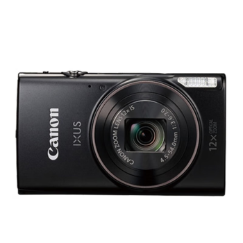 佳能（CANON） 佳能相机 数码相机 卡片机  便携式家用照像机 IXUS 285黑色 128G套餐三