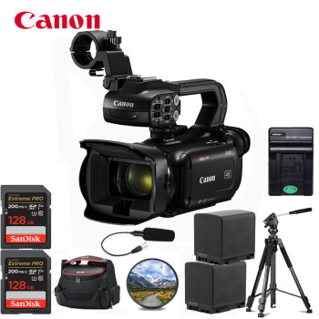 佳能（Canon）XA65 紧凑型4K专业摄像机 4K UHD手持式摄录一体机 红外夜摄 五轴防抖 20倍变焦 128G套装