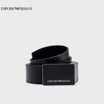 阿玛尼EMPORIO ARMANI【礼物】EA男士简约粒面LOGO时尚腰带