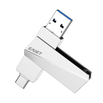 忆捷（EAGET）256GB USB3.2 Gen2 Type-C双接口 SU60高速固态U盘大容量读速560MB/s手机电脑两用办公优盘移动
