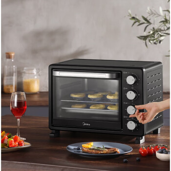 美的烤箱家用烘焙迷你小型电烤箱多功能全自动蛋糕25升大容量 PT25X5