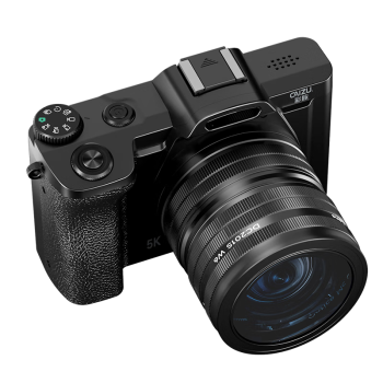 彩族（CAIZU）5K微单相机入门级数码相机学生单反高清摄影视频直播照相机 自动对焦Wifi手机传输 UV广角镜+128G