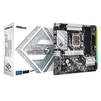 华擎（ASRock）B660M Steel Legend 钢铁传奇 DDR4 主板 支持 CPU 12600KF/14700KF（Intel B660/LGA 1700）