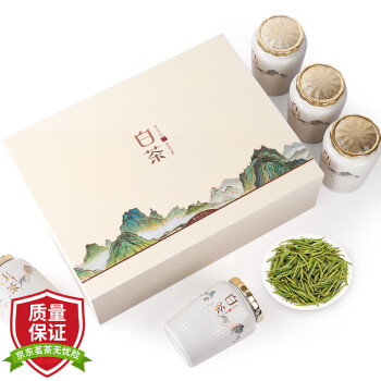 唐朴 安吉绿茶白茶明前特级250g 2024新茶高山云海茶叶礼盒春茶送礼品