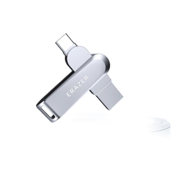 联想异能者32GB Type-C USB3.2 U盘 F501 PLUS 银色读速150MB/s手机电脑两用双接口优盘