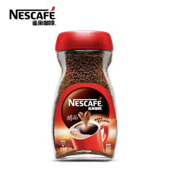 雀巢咖啡醇品速溶美式黑咖啡粉0糖0脂*燃减运动健身200g