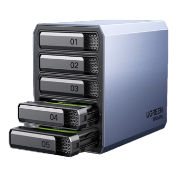 绿联 磁盘阵列硬盘柜 多盘位硬盘盒硬盘笼（带RAID存储）外置硬盘仓 通用2.5/3.5SATA串口机械固态硬盘