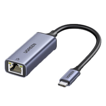 绿联 网卡 CM199 Type-C转千兆网口 USB-C转RJ45网线接口有线网卡转换器 深空灰50737