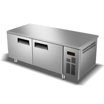 苏勒 冷藏工作台冰柜商用操作台保鲜双温冷藏柜厨房冰箱冷柜   1800x800x800mm  冷藏冷冻