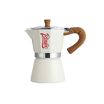 NONOOBincoo咖啡摩卡壶器具套装 米白+滤纸100张 150ml