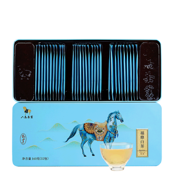 八马 福鼎白茶 寿眉 私享系列 茶叶 盒装160g