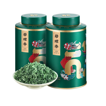 博馨250g 2024年新茶碧螺春茶叶正宗绿茶特级浓香型明前散装罐装春茶2