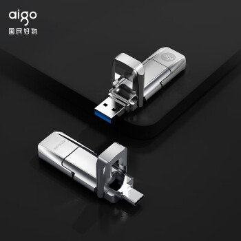 爱国者（aigo）128GB USB3.2 Type-C双U口 高速固态U盘 U393 读520MB/s 写420MB/s 手机U盘 狂飙移动固态硬盘