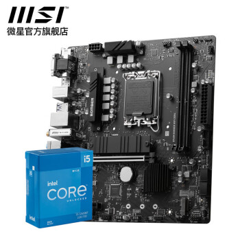 微星（MSI） B760M BOMBER WiFi DDR4主板+ Intel I5-12490F盒装【主板CPU套装】