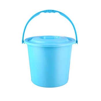 金伟利（JWL）水桶提水桶 塑料水桶带盖收纳桶储水储物桶保鲜桶φ22*h20cm