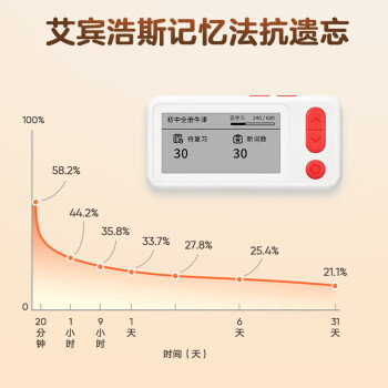 有道电子单词卡M6 英语单词卡背单词神器 墨水屏电子词典单词记忆神器 高考学习英语四六级考研神器