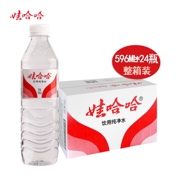 娃哈哈 纯净水 家庭 商务办公 会议 瓶装用水 596ml*24瓶/件