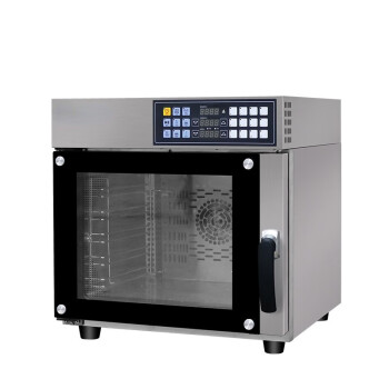 苏勒 商用热风循环烤箱4层大容量烘焙蛋糕面包披萨电烤箱多功能热风炉 不锈钢5盘 68L(烤盘44*32cm)