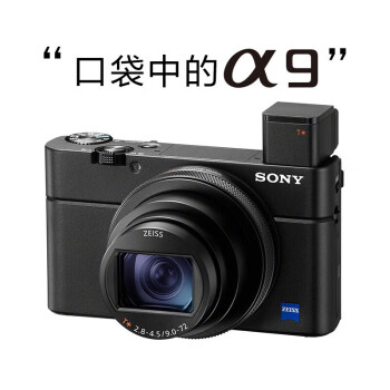 索尼DSC-RX100M7 黑卡相机长焦 4K rx100m7 黑卡7 RX100M7 官方标配[出厂配置无内存]