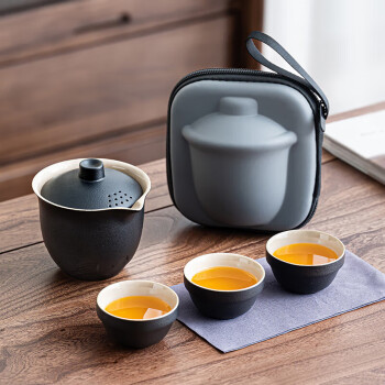 西多米旅行茶具套装快客杯单人户外泡茶功夫茶杯便携式泡茶壶父亲节礼物