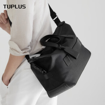 途加TUPLUS 大容量旅行包手提包时尚商务短途行李包男女运动包 石墨黑