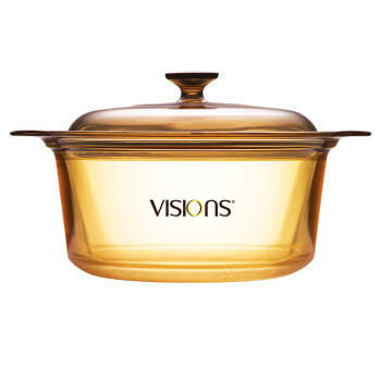 VISIONS康宁晶彩透明锅浅锅 3.5L 适用冰箱烤箱微波炉炉火电陶炉洗碗机