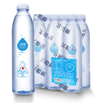 北极泉饮用天然矿泉水1L*6瓶 塑膜包装(适合孕婴饮用)